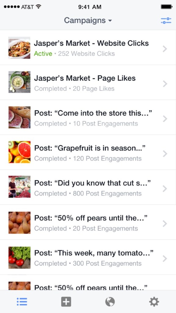 AdsManagerAppCampaignLists